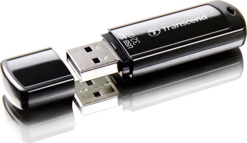 Transcend JetFlash 700 32GB USB 3.0 Stick Μαύρο
