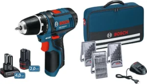 Bosch GSR 12V-15 Professional Δραπανοκατσάβιδο Μπαταρίας 12V 1x4Ah & 1x2Ah 1300 RPM 600 g