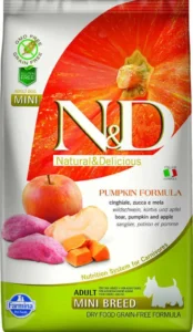 Farmina Pumpkin Boar And Apple Adult Mini 7kg Ξηρά Τροφή χωρίς Σιτηρά & Γλουτένη για Ενήλικους Σκύλους Μικρόσωμων Φυλών