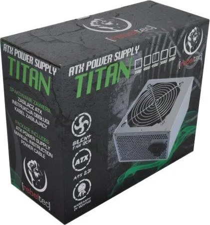 Rebeltec Titan 450W Μαύρο Τροφοδοτικό Υπολογιστή Full Wired