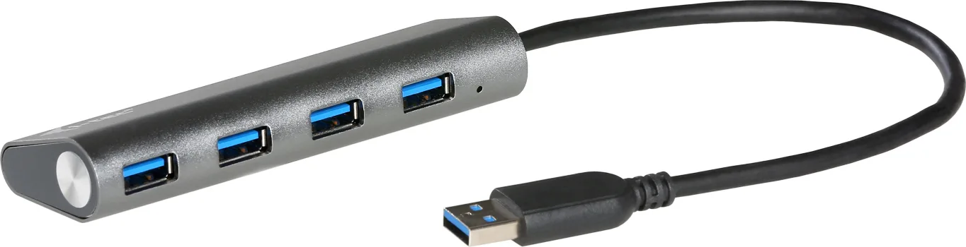 i-tec USB 3.0 Hub 4 Θυρών με σύνδεση USB-A & Θύρα Φόρτισης και Εξωτερική Παροχή Ρεύματος Ασημί (U3HUB448)