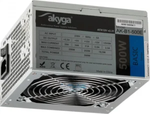 Τροφοδοτικό Υπολογιστή Akyga AK-B1-500E 500W 20+4 pin ATX Γκρι