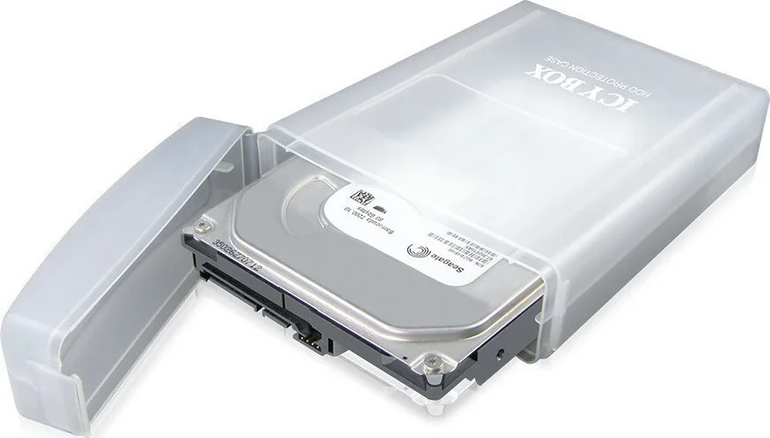 ICY BOX IB-AC602A Θήκη Προστασίας Σκληρού Δίσκου 3,5" Πλαστική Ημιδιαφανής