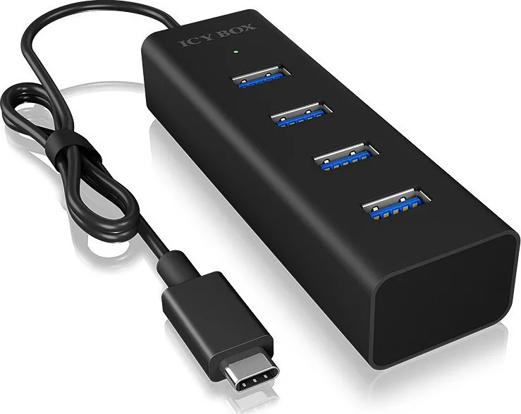 Icy Box USB 3.0 Hub 4 Θυρών με σύνδεση USB-C (IB-HUB1409-C3)