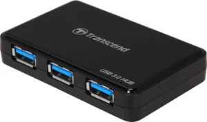 Transcend HUB3 USB 3.0 Hub 4 Θυρών με σύνδεση USB-A και Εξωτερική Παροχή Ρεύματος (TS-HUB3K)
