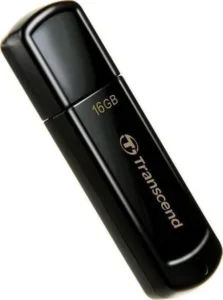 Transcend JetFlash 350 16GB USB 2.0 Stick Μαύρο