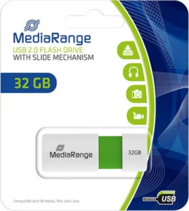 MediaRange 32GB USB 2.0 Stick Λευκό