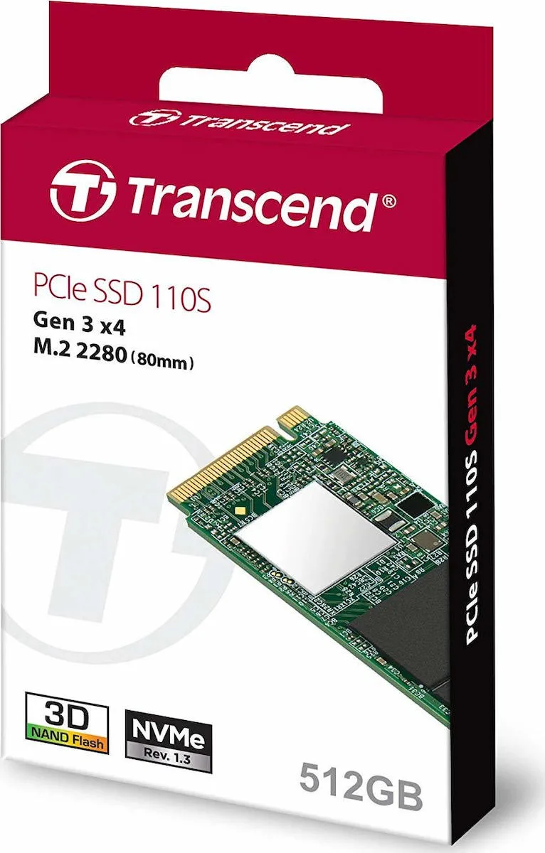 Transcend 110S SSD 512GB M.2 NVMe PCI Express 3.0 TS512GMTE110S