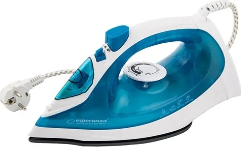 Esperanza EHI002 σίδερο Ατμοσίδερο Κεραμική πλάκα 2200 W Μπλε, Λευκός (Άσπρος)