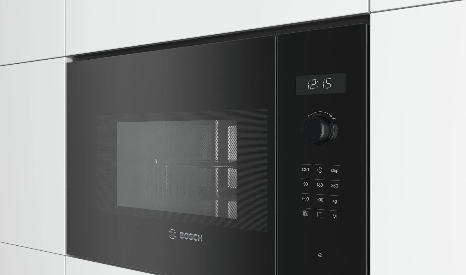 Bosch BEL554MB0 Εντοιχιζόμενος Φούρνος Μικροκυμάτων με Grill 25lt Μαύρος