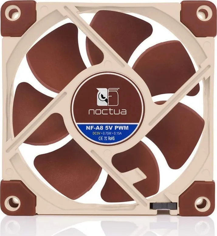 Noctua NF-A8 5V Case Fan 80mm με Σύνδεση 4-Pin PWM Καφέ