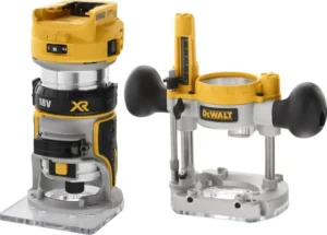 DeWalt DCW604NT-XJ Κάθετη Φρέζα 18V Solo Χωρίς Μπαταρία και Φορτιστή με Ρύθμιση Ταχύτητας και με Σύστημα Αναρρόφησης