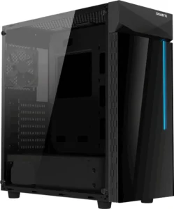 Gigabyte C200 Glass Gaming Midi Tower Κουτί Υπολογιστή με RGB, Μαύρο