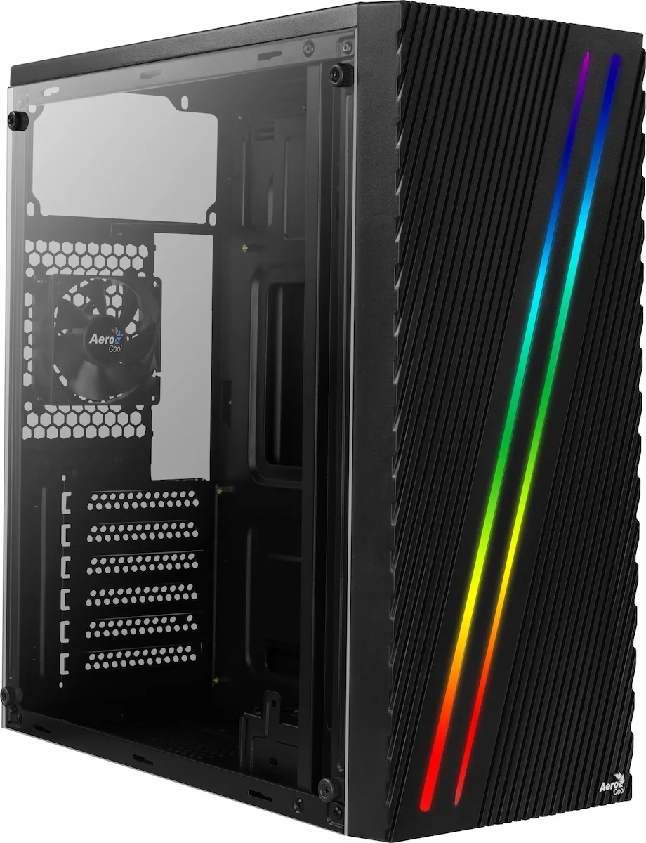 Κουτί Υπολογιστή AeroCool Streak RGB BLACK USB 3.0 Mid Tower