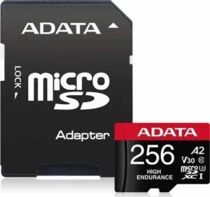 Adata High Endurance microSDXC 256GB Class 10 U3 V30 A2 UHS-I