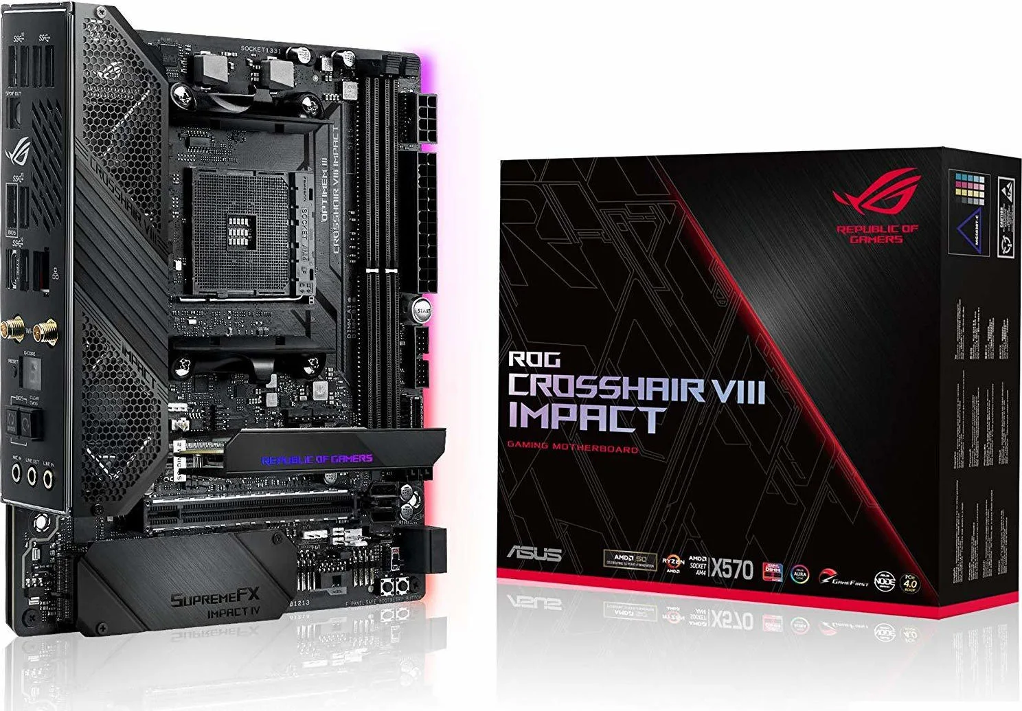 ASUS ROG Crosshair VIII Impact AMD X570, AM4, Mini DTX
