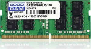 GoodRAM 16GB DDR4 RAM με Ταχύτητα 2666 για Laptop (GR2666S464L19/16G)