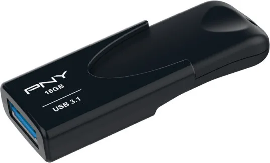 PNY Attache 4 16GB USB 3.1 Stick Μαύρο