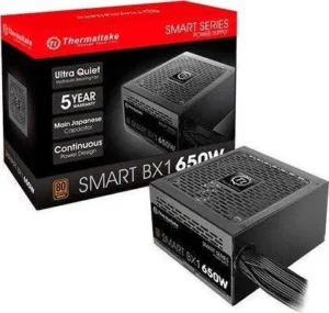 Thermaltake Smart BX1 650W Μαύρο Τροφοδοτικό Υπολογιστή Full Wired 80 Plus Bronze