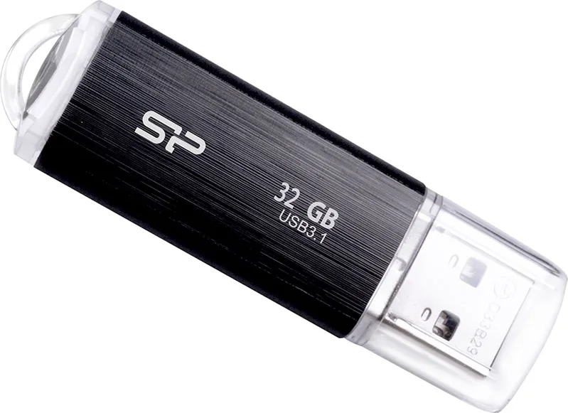 Silicon Power Blaze B02 32GB USB 3.1 Stick Μαύρο