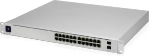 Ubiquiti UniFi Pro 24-Port PoE Διαχειρίσιμος L2/L3 Gigabit Ethernet (10/100/1000) PoE τροφοδοτικού 1U Άργυρος