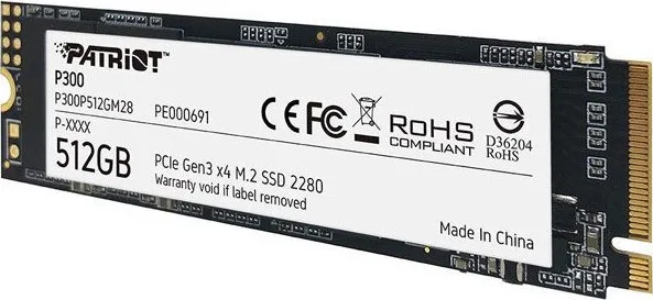 Patriot Memory P300P512GM28 M.2 512 GB PCI Express NVMe