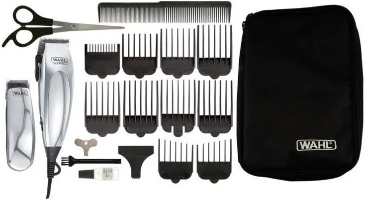 Wahl Professional Deluxe Home Pro Επαγγελματικό Σετ Κουρευτικής Μηχανής Ασημί 79305-1316