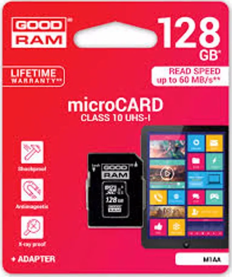 GoodRAM microSDXC 128GB Class 10 U1 UHS-I με αντάπτορα