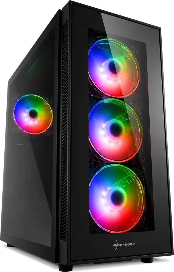Sharkoon TG5 Pro RGB Midi Tower Μαύρος (Μαύρο)