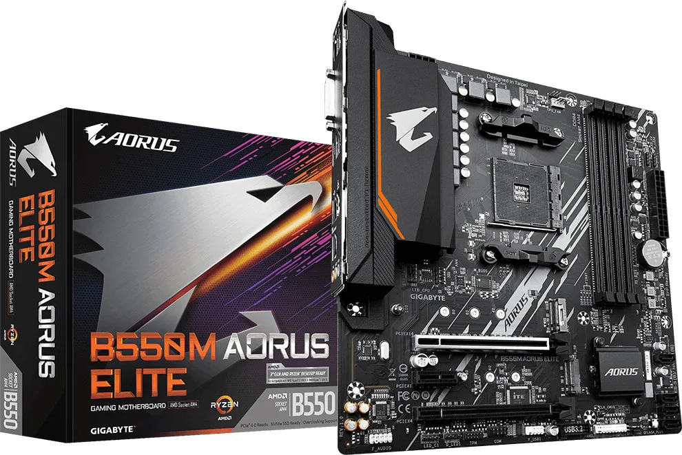 Gigabyte B550M AORUS ELITE μητρική κάρτα AMD AM4 micro ATX