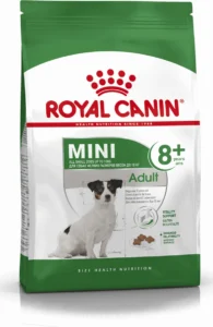 Royal Canin Mini Adult 8+ 2kg Ξηρά Τροφή χωρίς Γλουτένη για Ενήλικους Σκύλους Μικρόσωμων Φυλών με Καλαμπόκι, Πουλερικά κ