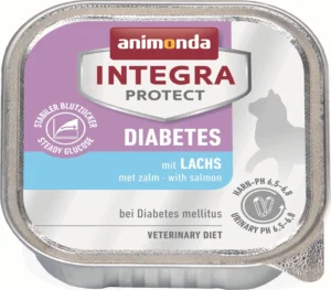 Animonda Integra Protect Diabetes Υγρή Τροφή για Ενήλικες Γάτες σε Ταψάκι με Σολομό Διαίτης 100gr