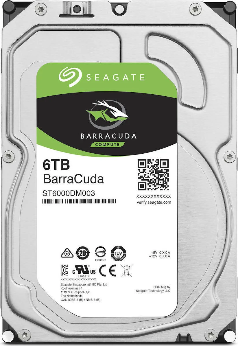 Seagate Barracuda 6TB 3.5" Serial ATA III