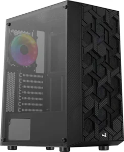 Aerocool Hive FRGB v3 Gaming Midi Tower Κουτί Υπολογιστή με Πλαϊνό Παράθυρο Μαύρο ACCM-PV27013.11
