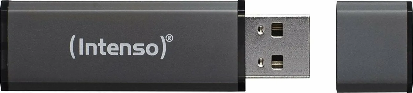 Intenso Alu Line 64GB USB 2.0 Stick Γκρι