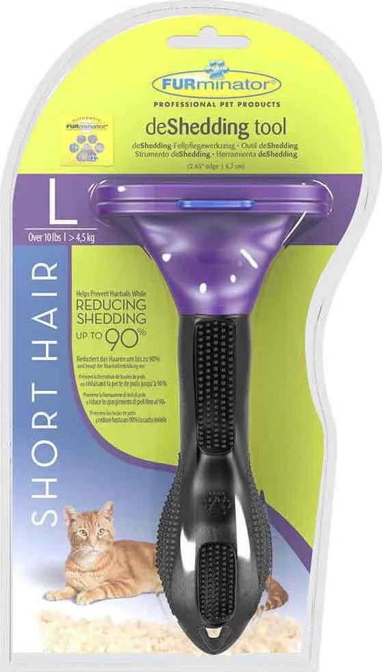 FURminator Large Βούρτσα για Κοντότριχες Γάτες Μεσαίου/Μεγάλου Μεγέθους