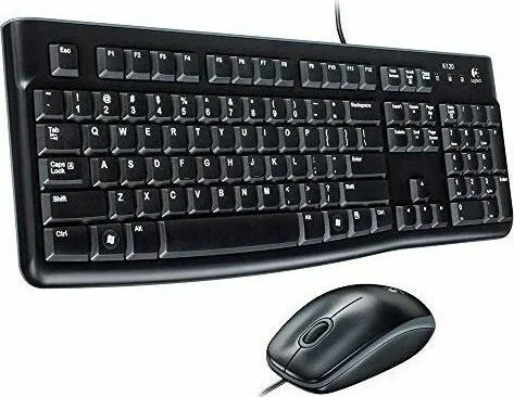 Σετ Πληκτρολόγιο Ποντίκι Logitech Desktop MK120 USB UK Black