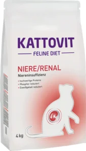 Kattovit Feline Diet Renal Ξηρά Τροφή Γάτας με Κρέας 4kg