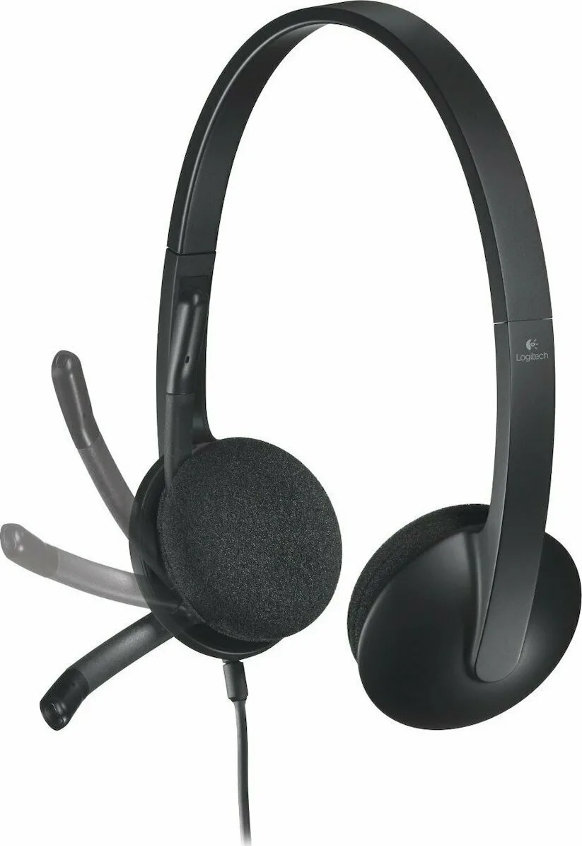 Logitech H340 Ακουστικά ΕνσύρματαHead-band Γραφείο/Τηλεφωνικό κέντρο USB Τύπου-A Μαύρο