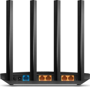 Router TP-Link Archer C6U ασύρματος δρομολογητής Gigabit Ethernet Διπλής ζώνης (2.4 GHz / 5 GHz) Μαύρο