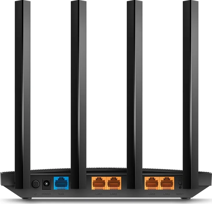 Router TP-Link Archer C6U ασύρματος δρομολογητής Gigabit Ethernet Διπλής ζώνης (2.4 GHz / 5 GHz) Μαύρο