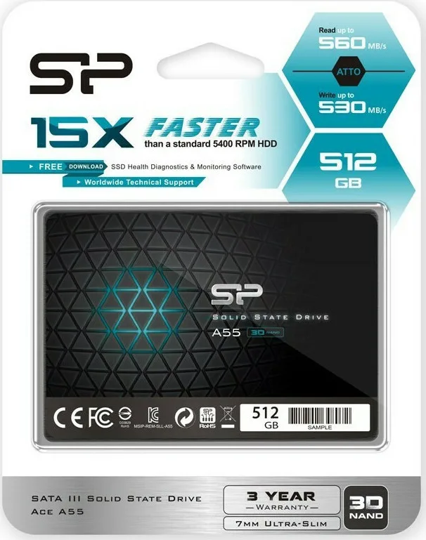 Silicon Power Ace A55 2.5" 512 GB Serial ATA III 3D TLC