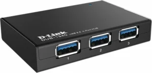 D-Link DUB-1340 USB 3.0 Hub 4 Θυρών με σύνδεση USB-A και Εξωτερική Παροχή Ρεύματος