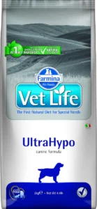 Farmina Vet Life UltraHypo 12kg Ξηρά Τροφή χωρίς Γλουτένη για Ενήλικους Σκύλους με Ψάρια
