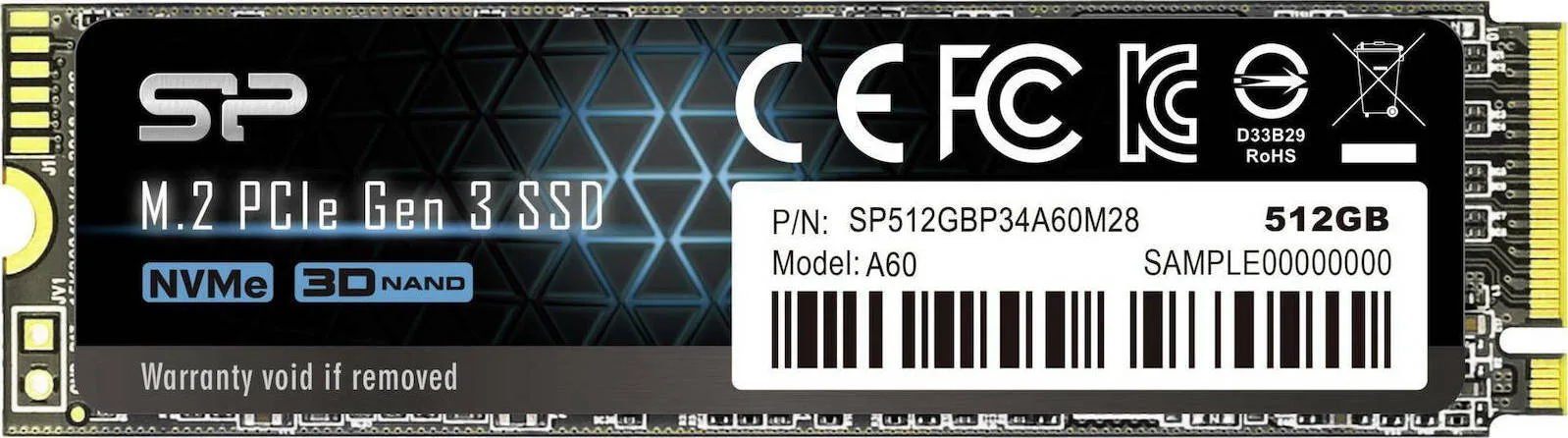 Silicon Power P34A60 M.2 512 GB PCI Express SLC NVMe