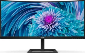 Philips E Line 346E2CUAE/00 Οθόνη Υπολογιστή 86,4 cm (34") 3440 x 1440 εικονοστοιχεία Wide Quad HD+ LCD Μαύρος (Μαύρο)