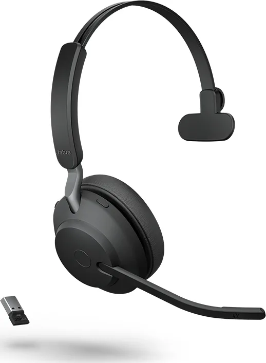 Jabra Evolve2 65, MS Mono Ακουστικά Ασύρματα Head-band  USB Τύπου-A Bluetooth
