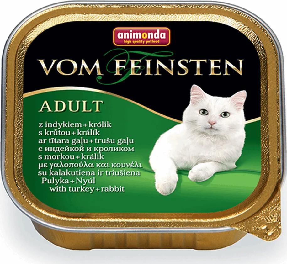 Animonda Adult Υγρή Τροφή για Ενήλικες Γάτες σε Ταψάκι με Γαλοπούλα και Κουνέλι χωρίς Σιτηρά & Γλουτένη 100gr