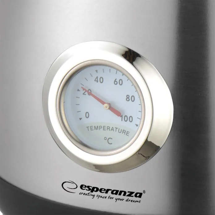 Esperanza Βραστήρας 1.7lt 2200W Ασημί EKK029