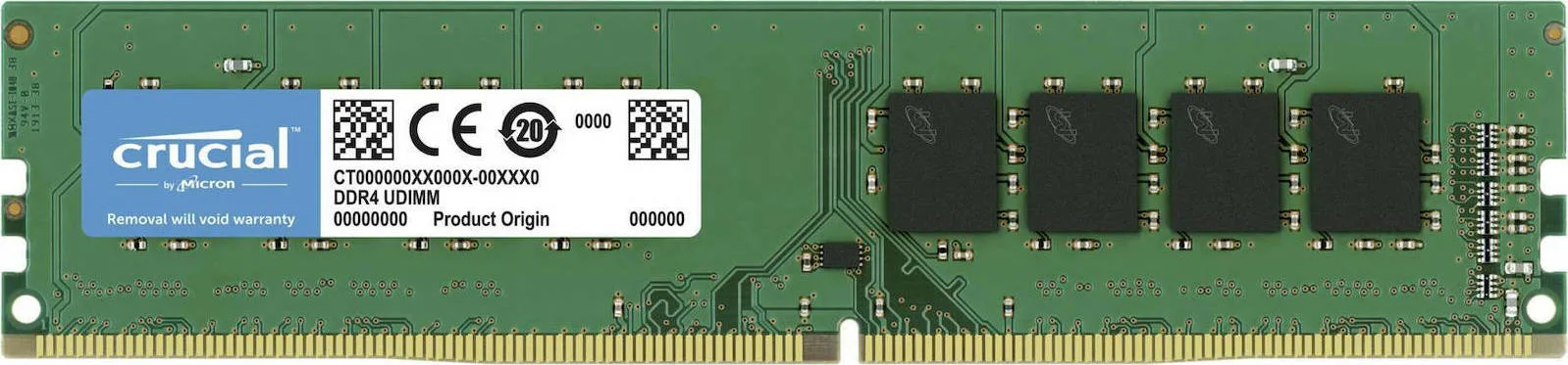Crucial 8GB DDR4 RAM με Ταχύτητα 3200 για Desktop (CT8G4DFRA32A)